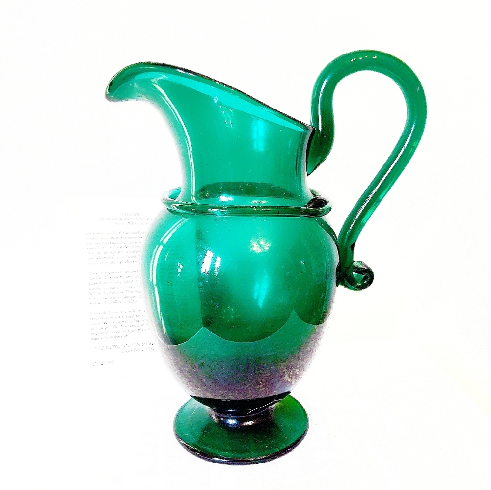 1938 Metropolitan Museum of Art Hand Blown Pitcher